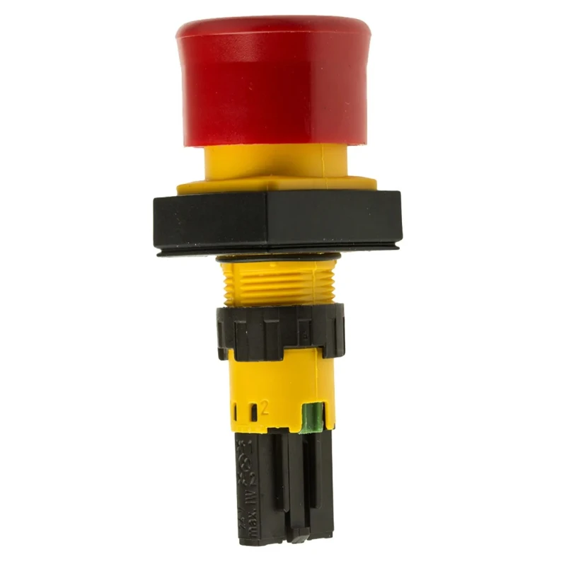 Eaton RMQ16 Series Stay Put Emergency Stop Push Button, Panel Mount, 16 mm Cutout, IP65 RMQ16