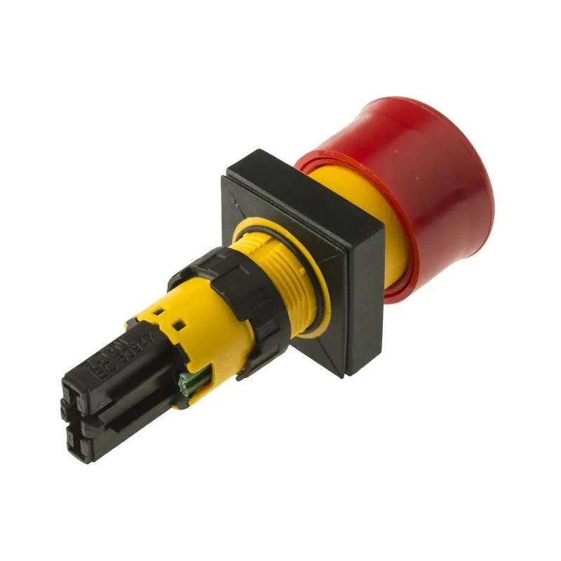 Eaton RMQ16 Series Stay Put Emergency Stop Push Button, Panel Mount, 16 mm Cutout, IP65 RMQ16