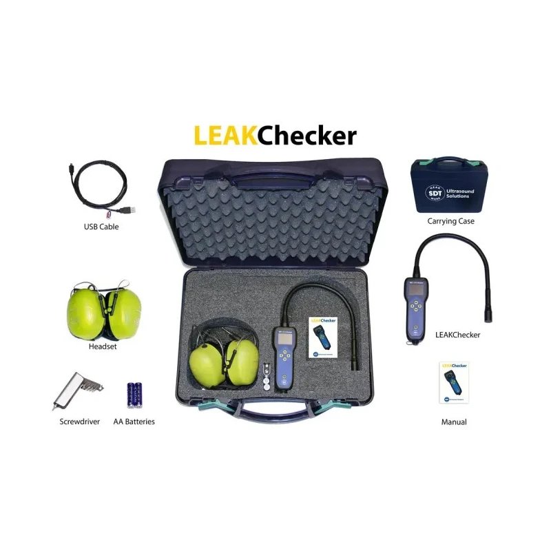 SDT Ultrasound Solutions Ultrasonic Leak Detector LEAKChecker 0.1 dB Accuracy OLED Display FS.LKC.001(-01)