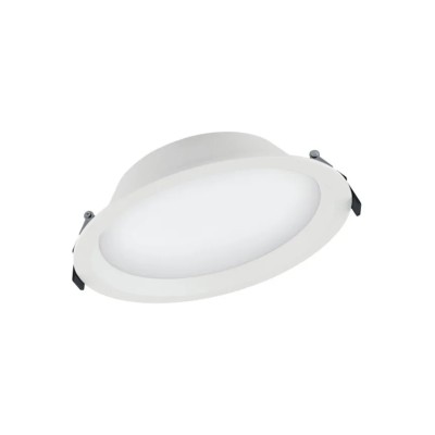 LEDVANCE LED Downlight Warm White 3000K 35W 240V AC Polycarbonate Housing 215mm Diameter 61mm Width 120mm Depth 4058075091559