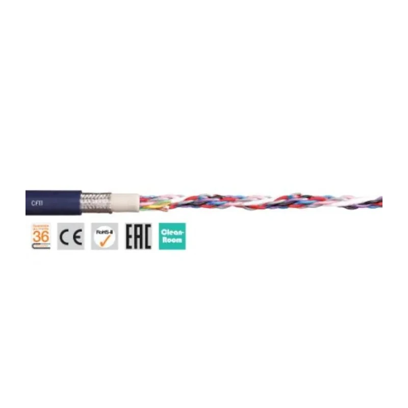 Igus chainflex CF11 Data Cable 8 Cores 0.25mm² 24 AWG Screened 25 m Blue Thermoplastic Elastomer Sheath CF11