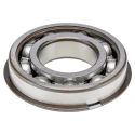 SKF Single Row Deep Groove Ball Bearing 35 mm ID, 72 mm OD, 17 mm Width, Sheet Metal Cage, Steel Balls, Open End 6207 NR/C3