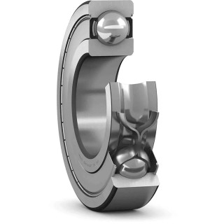 SKF Single Row Deep Groove Ball Bearing 6 mm ID, 13 mm OD, 5 mm Width, Shielded Ends, 53000 RPM Limiting Speed 628/6-2Z