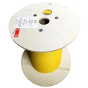 RS PRO Cat7a Ethernet Cable Solid-Solid 100 m Yellow Shielded Low Smoke Zero Halogen 300V Cat7a