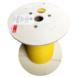 RS PRO Cat7a Ethernet Cable Solid-Solid 100 m Yellow Shielded Low Smoke Zero Halogen 300V Cat7a