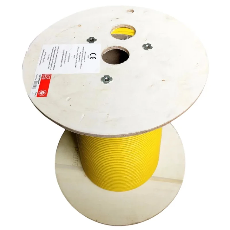 RS PRO Cat7a Ethernet Cable Solid-Solid 100 m Yellow Shielded Low Smoke Zero Halogen 300V Cat7a