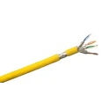 RS PRO Cat7a Ethernet Cable Solid-Solid 100 m Yellow Shielded Low Smoke Zero Halogen 300V Cat7a