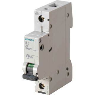 Siemens SENTRON Miniature Circuit Breaker 1-Pole 6A Type C 400V AC 72V DC 10 kA Breaking Capacity 5SL4106-7
