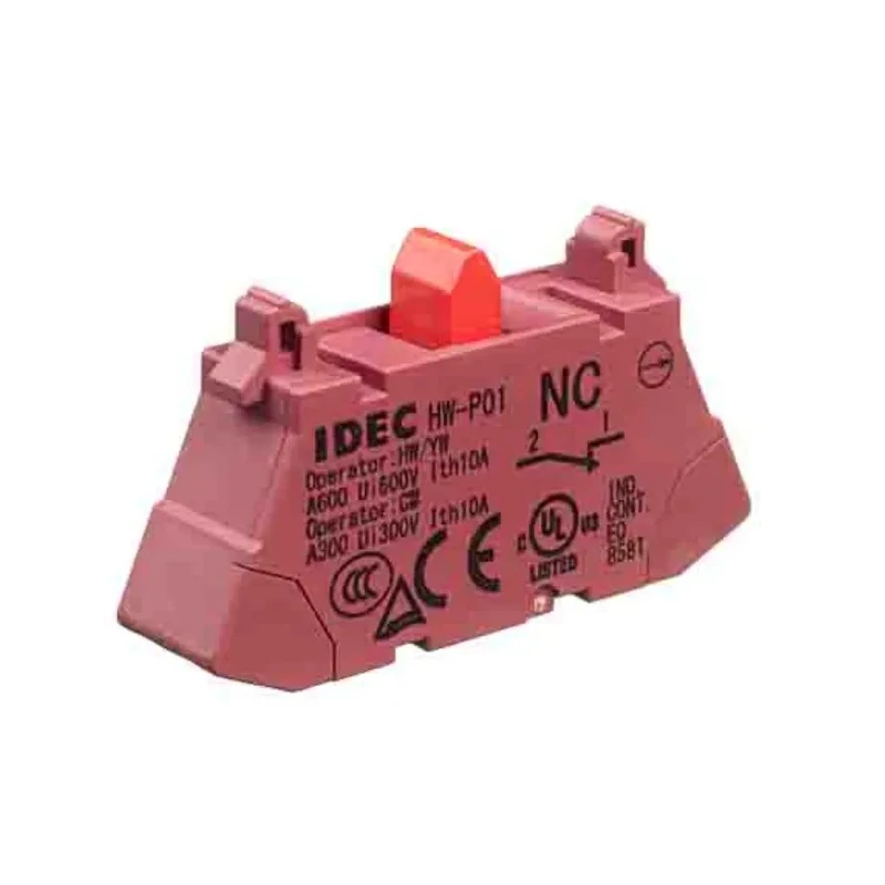 Idec HW Series Contact Block with 1 NC, Voltage Range 24V to 440V, Flashing Illumination HW-P01