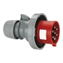 RS PRO Red Cable Mount 7P Straight Industrial Power Connector 16A 400V IP67 IP67