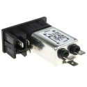 Bulgin Snap-in IEC Filter Male 1 Pole 1 Fuse 250V AC 6A BZM27/A0620/55B