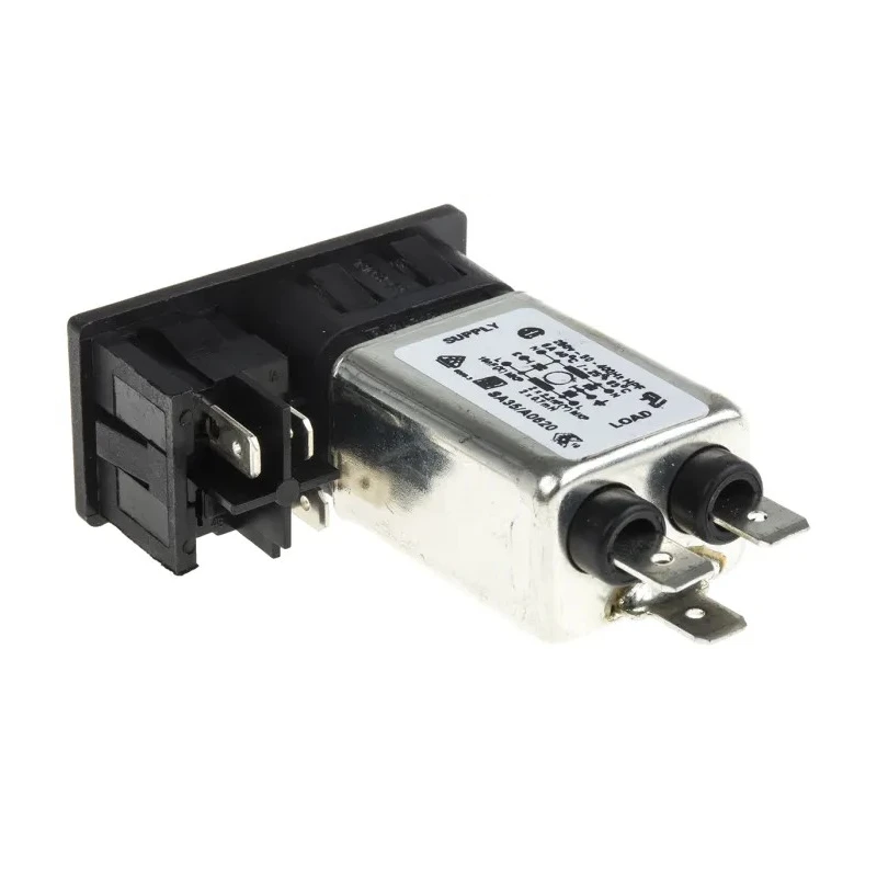Bulgin Snap-in IEC Filter Male 1 Pole 1 Fuse 250V AC 6A BZM27/A0620/55B