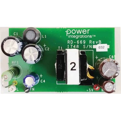 Power Integrations Power Supply Development Kit for Adapter 5 W 5 V Input 85-265 VAC RDK-669