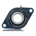 SKF Flange Bearing Unit with Oval Cast Iron Housing, Cylindrical Bore 40 mm ID, Eccentric Locking Collar, 19 kN FYTB 40 FM