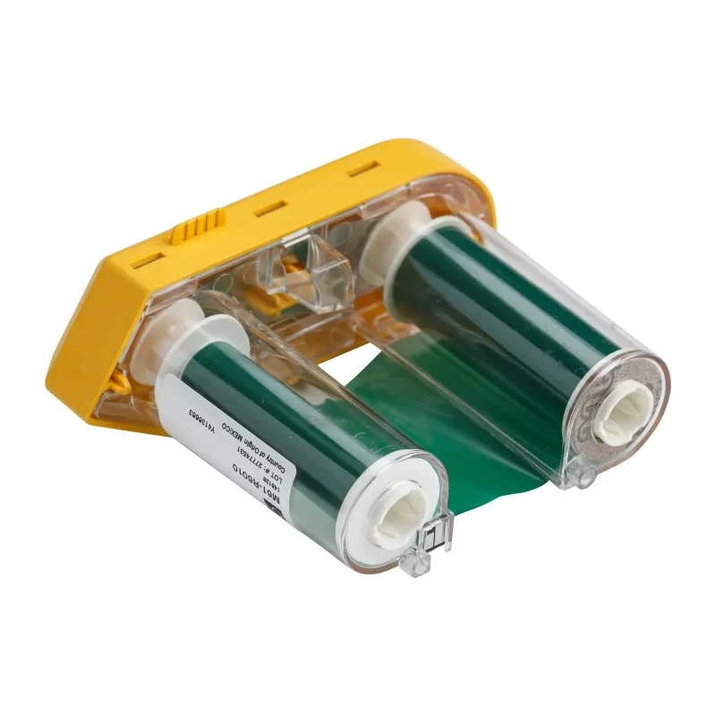 Brady Green Label Printer Ribbon 50.8 mm Width, 22.86 m Length, Wax Resin Material M61-R10010-GN
