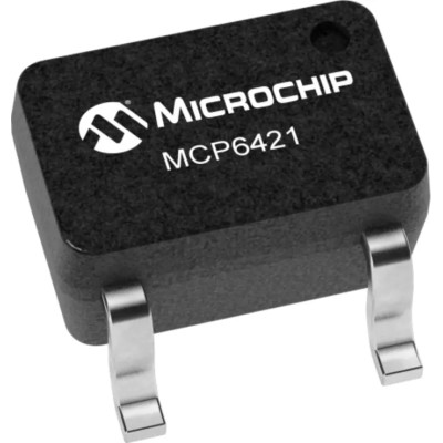 Microchip Operational Amplifier MCP6421T-E/OT, 90 kHz Gain Bandwidth, 5-Pin SOT-23, 1.8V to 5.5V Supply MCP6421T-E/OT