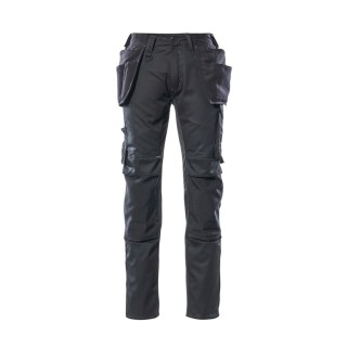 Mascot Workwear Kassel Unisex Trousers Black 35 in Waist 82cm Leg 17731-442-09 82C50
