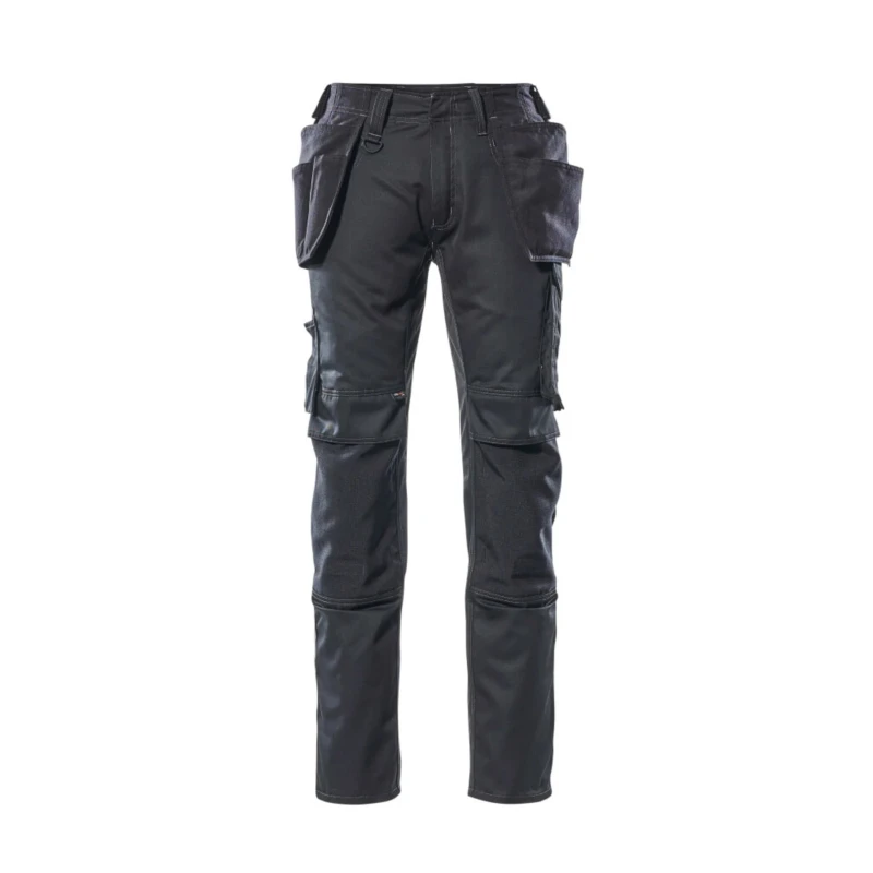 Mascot Workwear Kassel Unisex Trousers Black 35 in Waist 82cm Leg 17731-442-09 82C50