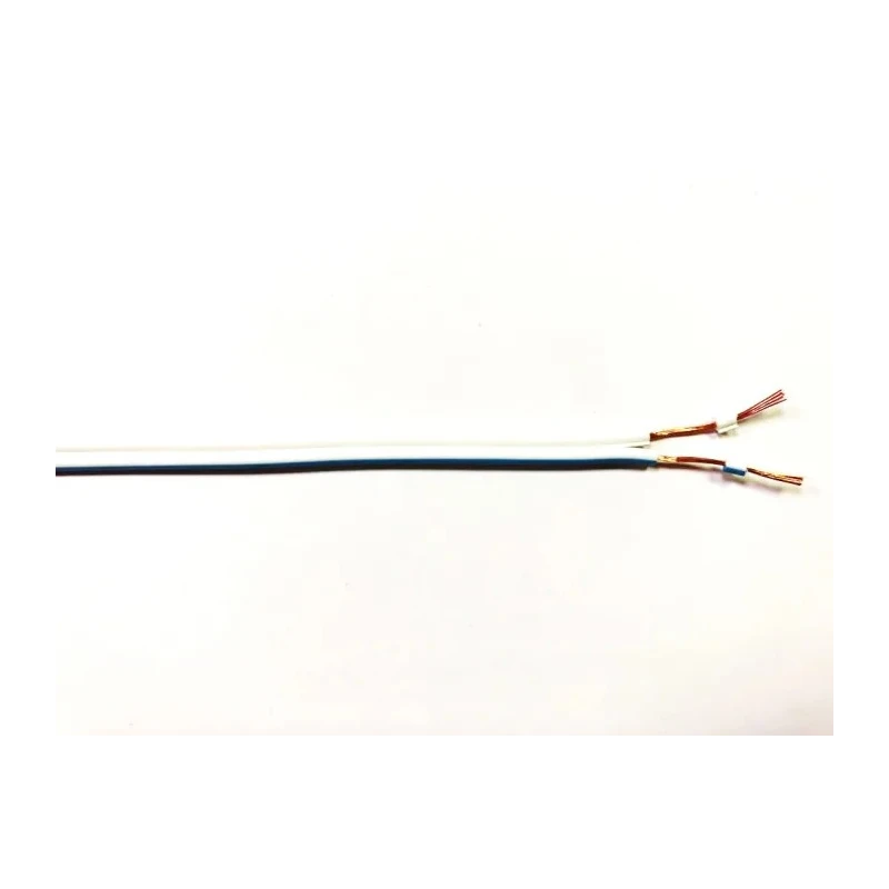 RS PRO 2 Core Power Cable Blue White 0.5mm² 300V 70°C Polyvinyl Chloride 100m 209-7981