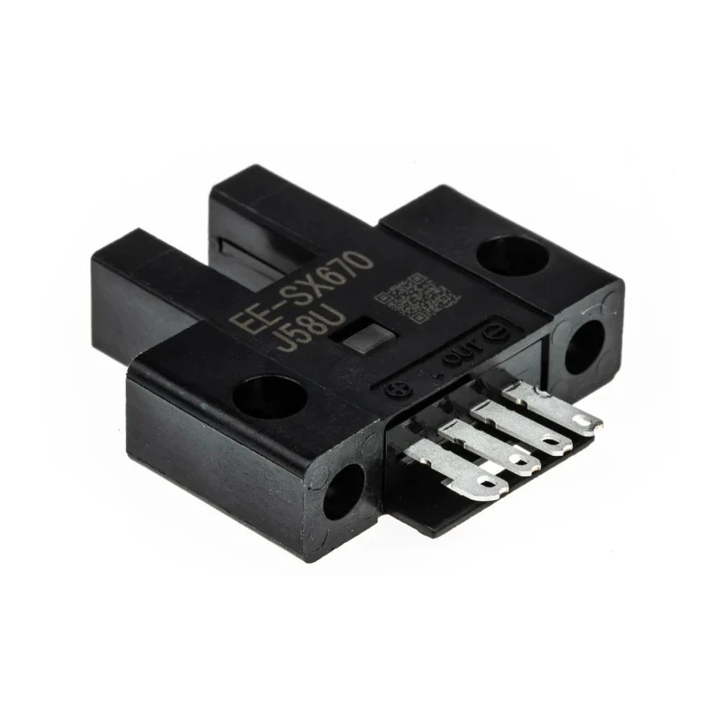 Omron Through Beam Photoelectric Sensor, Fork Style, 5 mm Detection Range, NPN Output, IP50, 24V DC EE-SX670