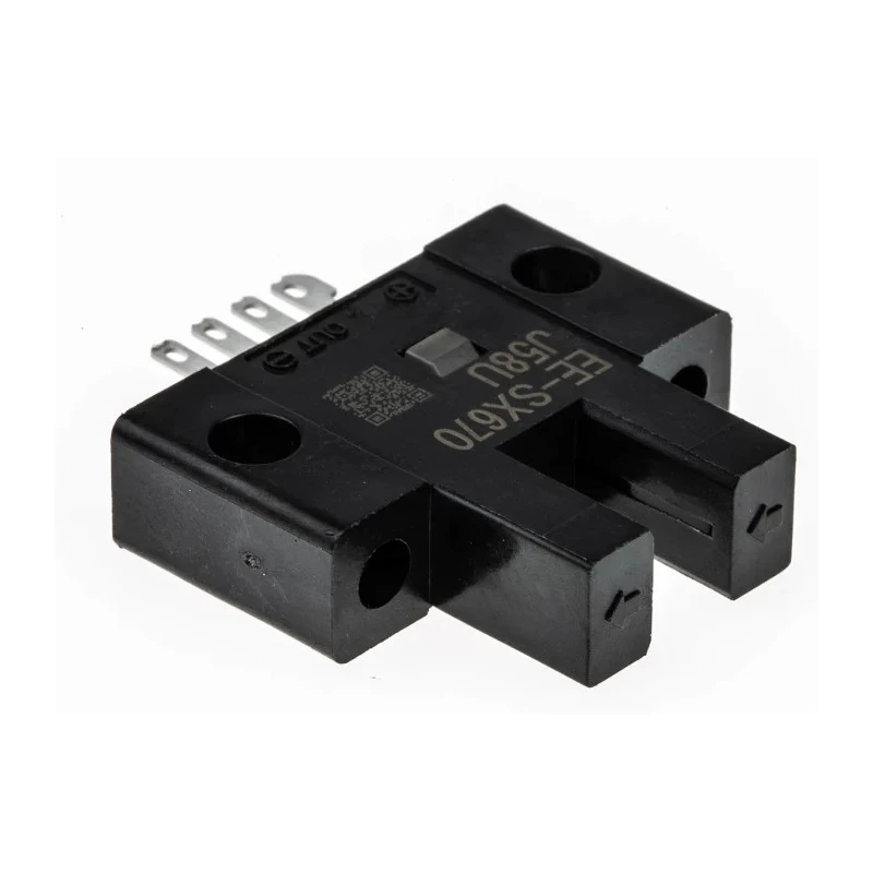 Omron Through Beam Photoelectric Sensor, Fork Style, 5 mm Detection Range, NPN Output, IP50, 24V DC EE-SX670