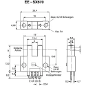 Omron Through Beam Photoelectric Sensor, Fork Style, 5 mm Detection Range, NPN Output, IP50, 24V DC EE-SX670