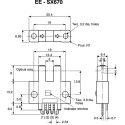 Omron Through Beam Photoelectric Sensor, Fork Style, 5 mm Detection Range, NPN Output, IP50, 24V DC EE-SX670