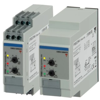 Carlo Gavazzi 3 Phase 208/480 V AC Monitoring Relay SPDT Contact Configuration DIN Rail Mount DPB02CM44