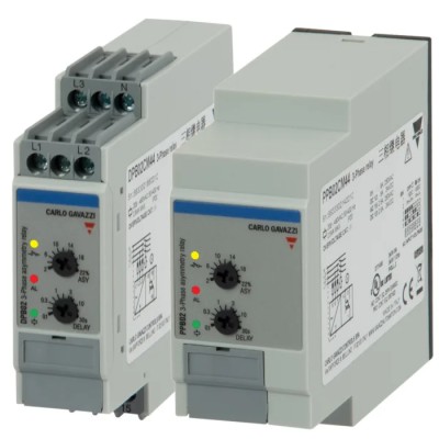 Carlo Gavazzi 3 Phase 208/480 V AC Monitoring Relay SPDT Contact Configuration DIN Rail Mount DPB02CM44