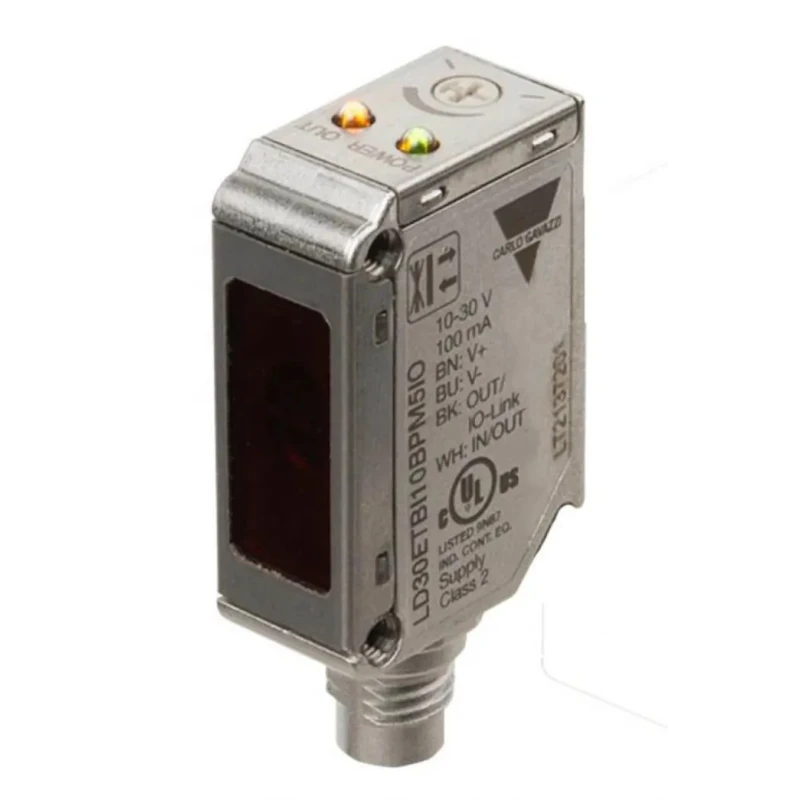 Carlo Gavazzi Diffuse Photoelectric Sensor, Block Sensor, 1 m Detection Range, NPN/PNP Output, IP69K Protection 