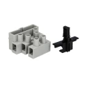 RS PRO Fuse Terminal Block, 3-Way, 10mm² Wire, 16A Screw Mount, Polyamide 66 Housing, Tin Plated Brass Inserts 209-7561