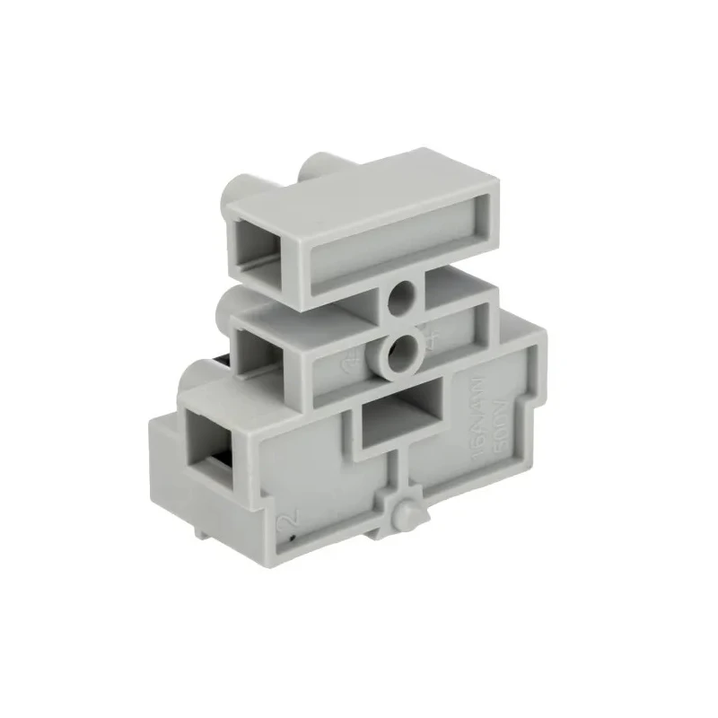 RS PRO Fuse Terminal Block, 3-Way, 10mm² Wire, 16A Screw Mount, Polyamide 66 Housing, Tin Plated Brass Inserts 209-7561