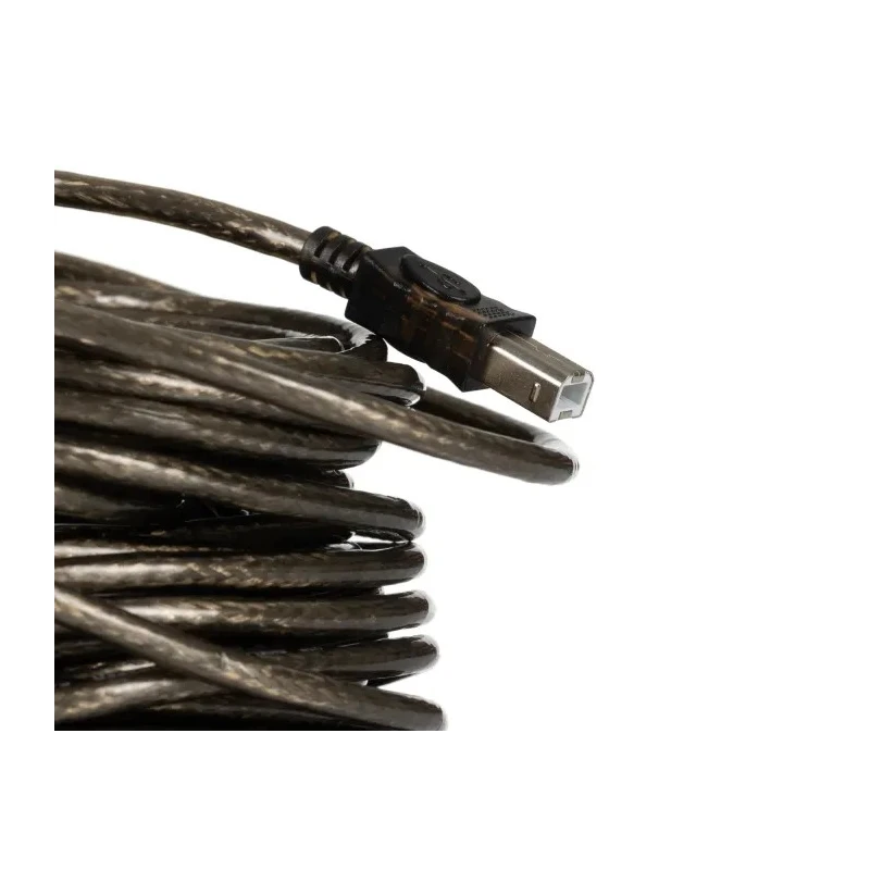 RS PRO USB 2.0 Male USB Type A to Male USB B Cable Black 10 m 220-6498
