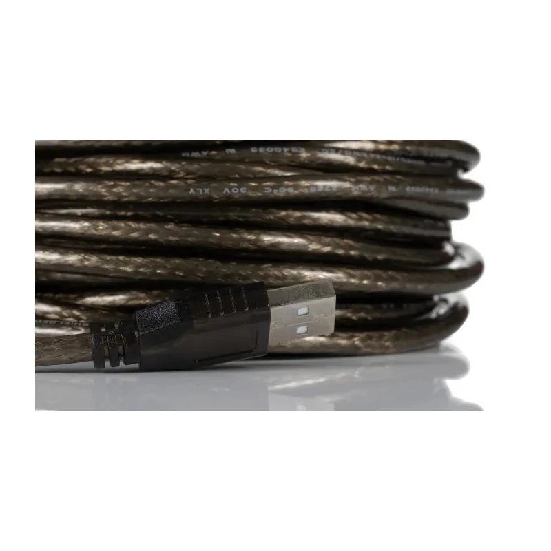 RS PRO USB 2.0 Male USB Type A to Male USB B Cable Black 10 m 220-6498