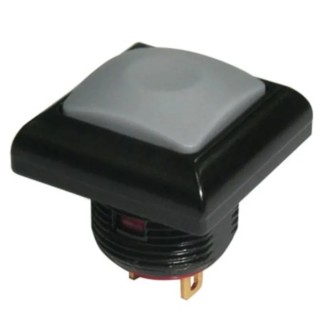 RS PRO Push Button Switch Momentary Panel Mount 13.6 mm Cutout SPST Yellow LED IP67 36V DC 250V AC 209-9091
