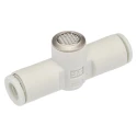 SMC Pneumatic Quick Exhaust Valve 6 mm Push-in Connections, Built-in Silencer, 1 MPa Operating Pressure AQ340F-06-00
