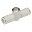 SMC Pneumatic Quick Exhaust Valve 6 mm Push-in Connections, Built-in Silencer, 1 MPa Operating Pressure AQ340F-06-00