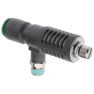 SMC Adjustable Exhaust Valve 1 Mpa Maximum Operating Pressure 1/8 in Male Connections ASV310F-01-08S