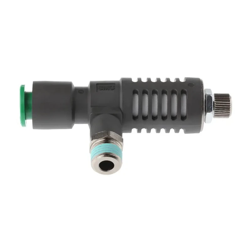 SMC Adjustable Exhaust Valve 1 Mpa Maximum Operating Pressure 1/8 in Male Connections ASV310F-01-08S