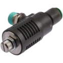 SMC Quick Exhaust Valve with Threaded 1/4 in Male A and Threaded B Connections, Built-in Silencer, 0.1-1 MPa ASV410F-02-08S