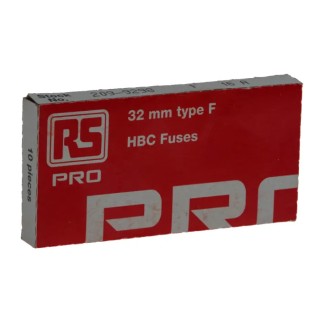 RS PRO 16A Fast Acting Ceramic Cartridge Fuse, 6.3 x 32 mm, 500V AC 209-9298