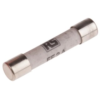 RS PRO 2A Super Fast Acting Ceramic Cartridge Fuse 6.3 x 32 mm 600V AC 209-9361