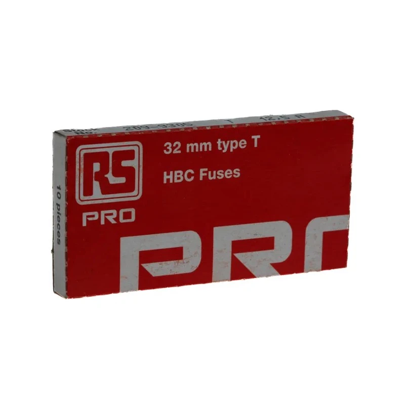 RS PRO 12.5A T Ceramic Cartridge Fuse, 6.3 x 32 mm, Time Delay, 500V AC 209-9305
