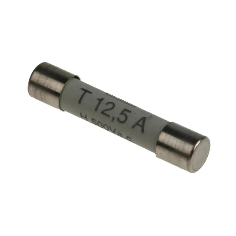 RS PRO 12.5A T Ceramic Cartridge Fuse, 6.3 x 32 mm, Time Delay, 500V AC 209-9305