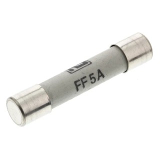 RS PRO 5A FF Ceramic Cartridge Fuse 6.3 x 32 mm 600V AC Super Fast Acting 209-9383