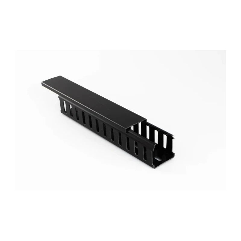 Betaduct Black Open Slot Cable Trunking 50mm Width x 75mm Depth x 2 m Length Polyvinyl Chloride PVC W50mm