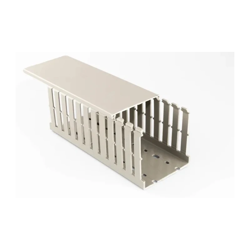 Betaduct 1045 Grey Open Slot Cable Trunking 50 mm Width x 75 mm Depth x 2 m Length Polyvinyl Chloride W50mm