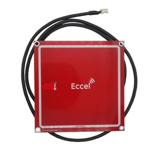 Eccel Technology Ltd Square High Frequency RFID Antenna 13.56MHz Gain 1dBi with JST PHR-3 Connector Mux ANT 1356-80x80-800