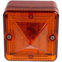 e2s Amber Xenon Flashing Beacon 230V AC/DC Surface Mount IP66 