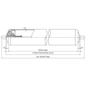 Interroll Plastic Round Conveyor Roller Spring Loaded 20 mm Dia. x 450 mm L, Steel 90 N, 6 mm Spindle 11AYS20C03 - 100